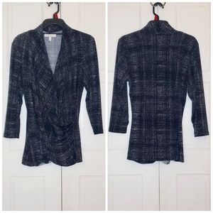 Chaus New York Long Sleeve Blouse - Large - B&W